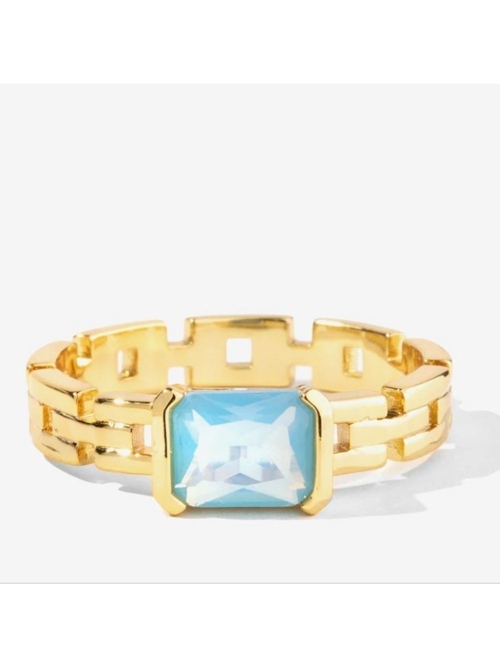 Denim Ring By Oomiay, Size 7